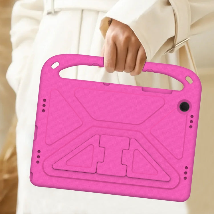 For Samsung Galaxy Tab Tab A11+ / A9+ Handle EVA Shockproof Tablet Case with Holder(Rose Red) by bashfashion