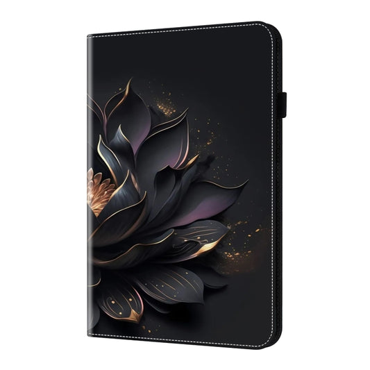 For Samsung Galaxy Tab A 9.7 Crystal Texture Painted Leather Tablet Case(Purple Lotus) by bashfashion