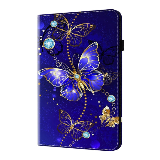 For Samsung Galaxy Tab S5e Crystal Texture Painted Leather Tablet Case(Diamond Butterflies) by bashfashion
