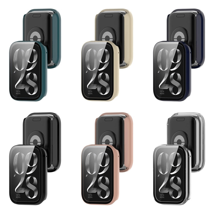 For Xiaomi Mi Band 8 Pro PC + Tempered Glass Film Integrated Watch Protective Case(Black) by bashfashion