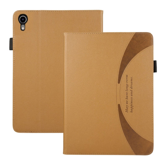 For iPad mini 6 / mini 2024 Litchi Texture Leather Sucker Tablet Case(Brown) by bashfashion