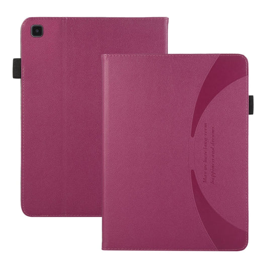 For Samsung Galaxy Tab S6 Lite / P610 Litchi Texture Leather Sucker Tablet Case(Purple) by bashfashion