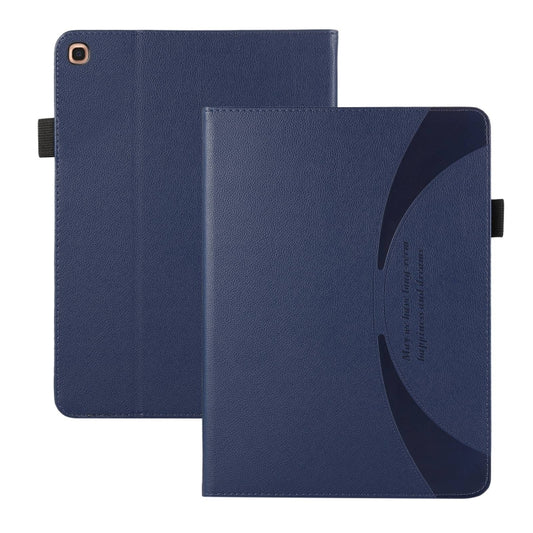 For Samsung Galaxy Tab A 10.1 2019 T510 Litchi Texture Leather Sucker Tablet Case(Dark Blue) by bashfashion