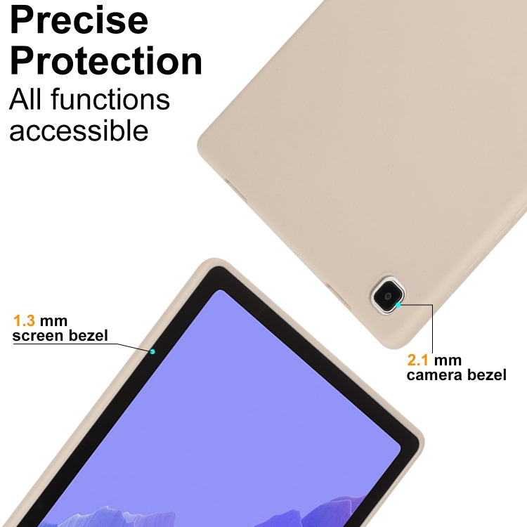 For Samsung Galaxy Tab S6 Lite P610 Oil Spray Skin-friendly TPU Tablet Case(Milk White) by bashfashion