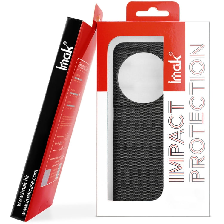 For Sony Xperia 10 V imak Ruiyi Series Cloth Texture PU + PC Phone Case(Dark Grey) by imak