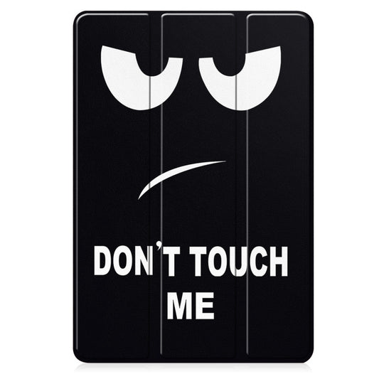 For Samsung Galaxy Tab A9+ Painted 3-folding Holder TPU Smart Leather Tablet Case(Big Eye) by bashfashion