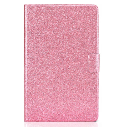 For Samsung Galaxy Tab A11 / A9 Glitter Powder Leather Tablet Case(Pink) by bashfashion