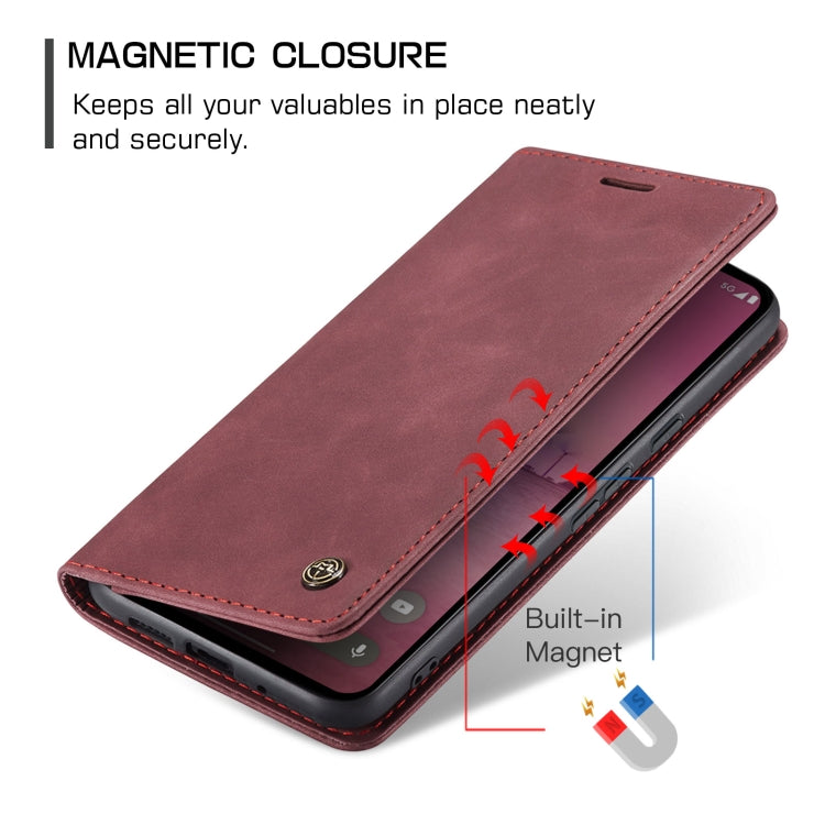 For Google Pixel 10 Pro XL / 9 Pro XL CaseMe 013 Multifunctional Horizontal Flip Leather Phone Case(Wine Red) by CaseMe