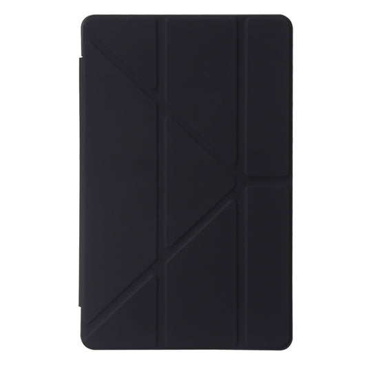 For Xiaomi Redmi Pad SE Deformation Silicone Leather Tablet Case(Black) by bashfashion
