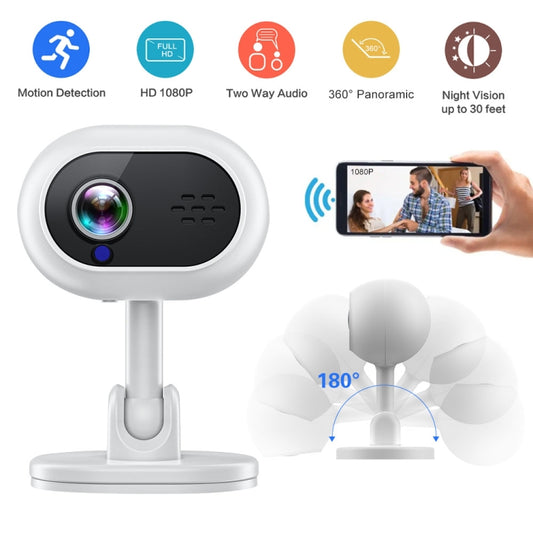 A4 1080P HD WiFi Smart Surveillance Camera Support Two-way Voice & Infrared Night Vision by bashfashion