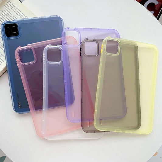 For Xiaomi Pad 6 / 6 Pro Jelly Color Translucent TPU Tablet Case(Pink) by bashfashion