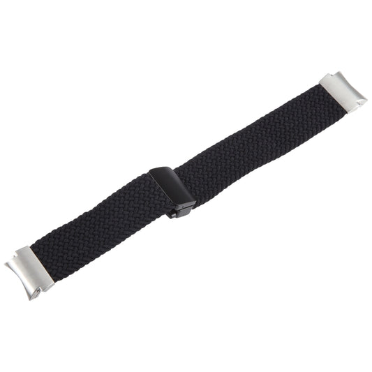 For Samsung Galaxy Watch 6 / 5 / 4 Magnetic Fold Buckle Nylon Woven Watch Band(Black) by bashfashion