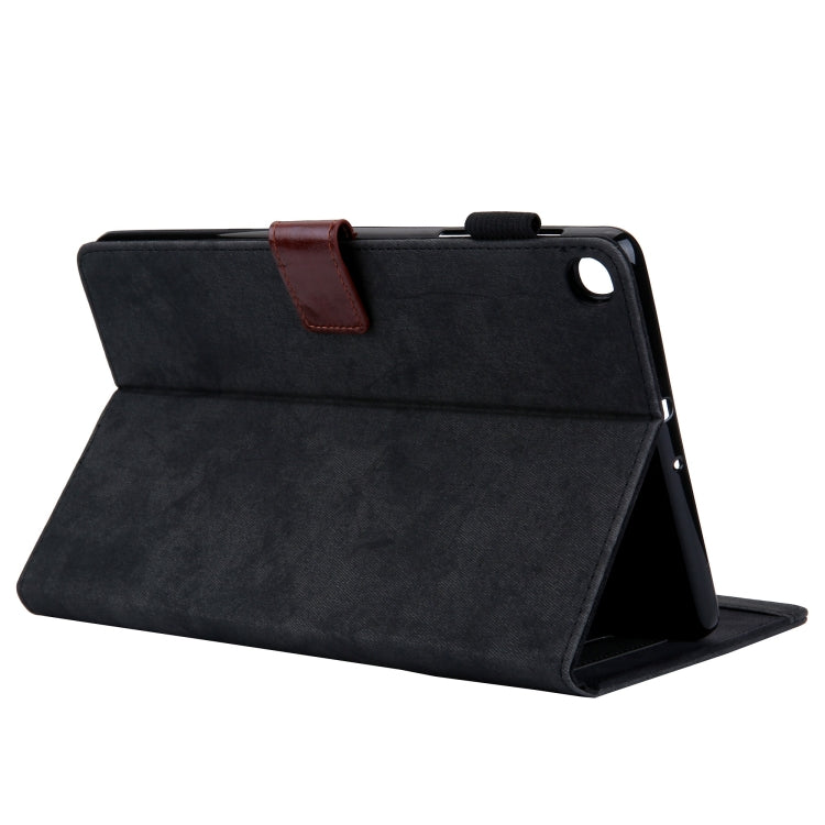 For Samsung Galaxy Tab A11+ / A9+ Cloth Texture Leather Tablet Case(Black) by bashfashion