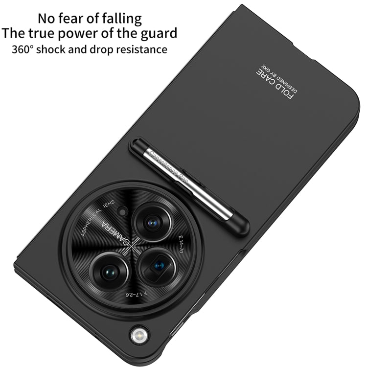 For OPPO Find N3 / OnePlus Open GKK Ultra-thin Full Coverage Phone Flip Case with Pen(Green) by GKK