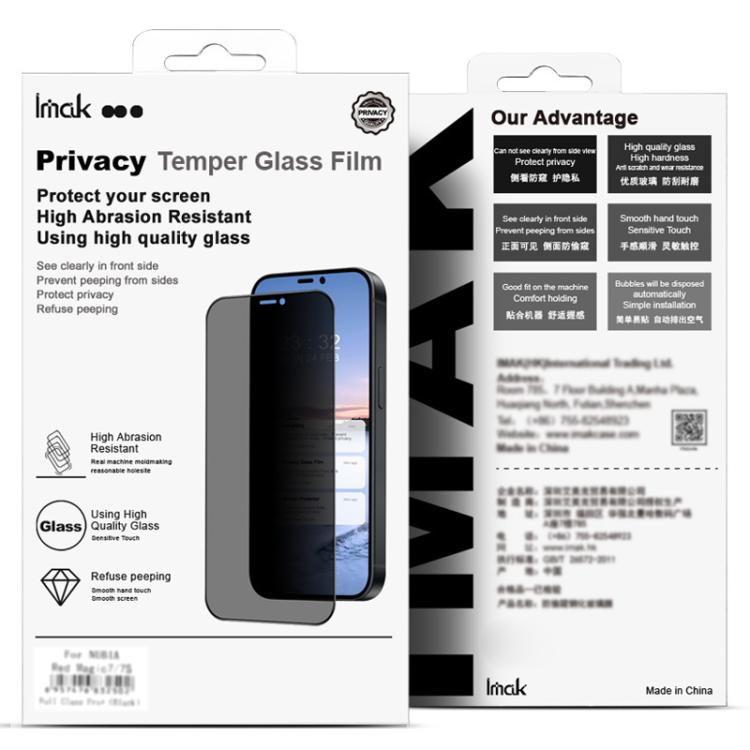 For iPhone 16e imak HD Full Screen Anti-spy Tempered Glass Protective Film by imak