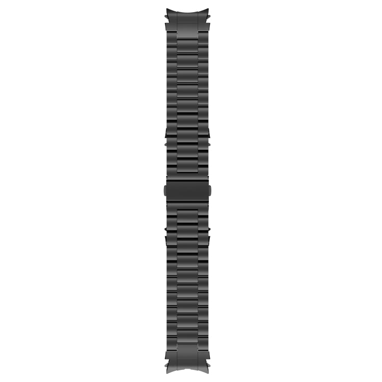 For Samsung Galaxy Watch6/6 Classic/5/5 Pro Button Style Three-bead Metal Watch Band(Black) by bashfashion