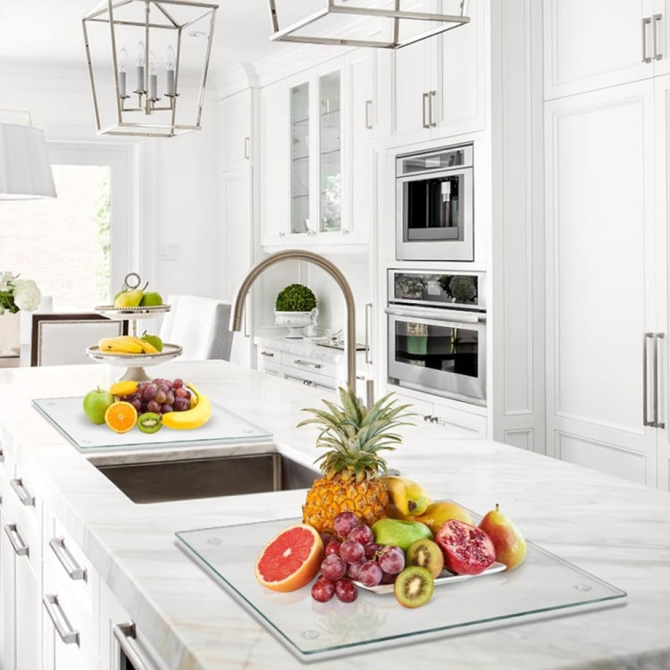 YX078 2pcs / Set Transparent Acrylic Non Slip Cutting Board by bashfashion