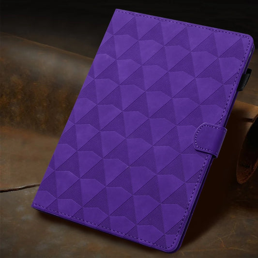 For Samsung Galaxy Tab A11+ / A9+ Diamond Texture Embossed Leather Smart Tablet Case(Purple) by bashfashion