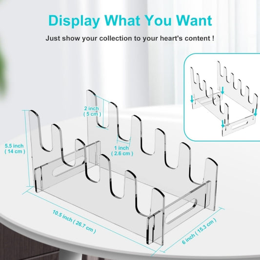 Acrylic Removable Plate Storage Rack Multi-layer Dish Drainer, Size:26.7 x 15.3 x 14cm by bashfashion