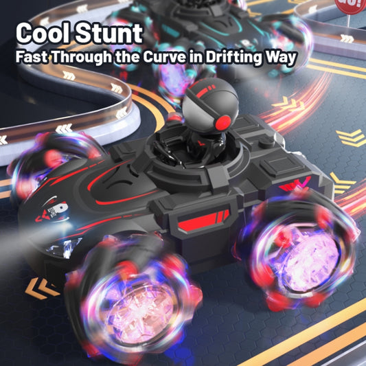 Q169 2.4G Magic Color Projection Stunt Remote Control Car(Black Blue) by bashfashion