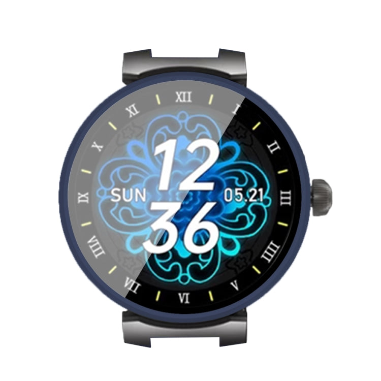 For Aigo GTV2 PC + Tempered Film Integrated Watch Protective Case(Midnight Blue) by bashfashion