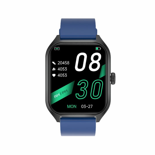 Qx5 1.96 inch BT5.2 Smart Sport Watch, Support Bluetooth Call / Sleep / Blood Oxygen / Temperature / Heart Rate / Blood Pressure Health Monitor(Blue) by bashfashion