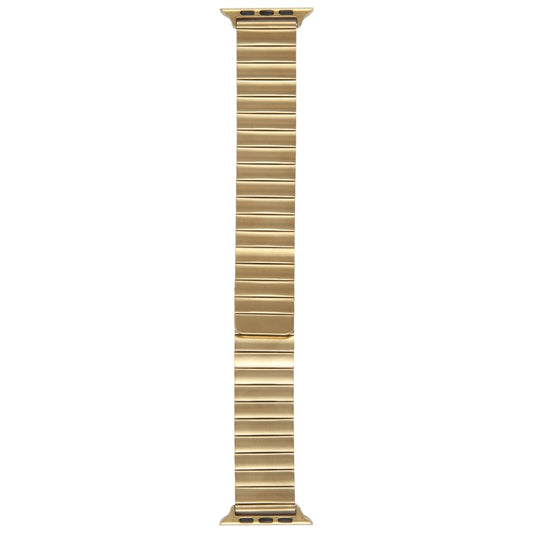 For Apple Watch Series 8 41mm Bamboo Stainless Steel Magnetic Watch Band(Gold) by bashfashion