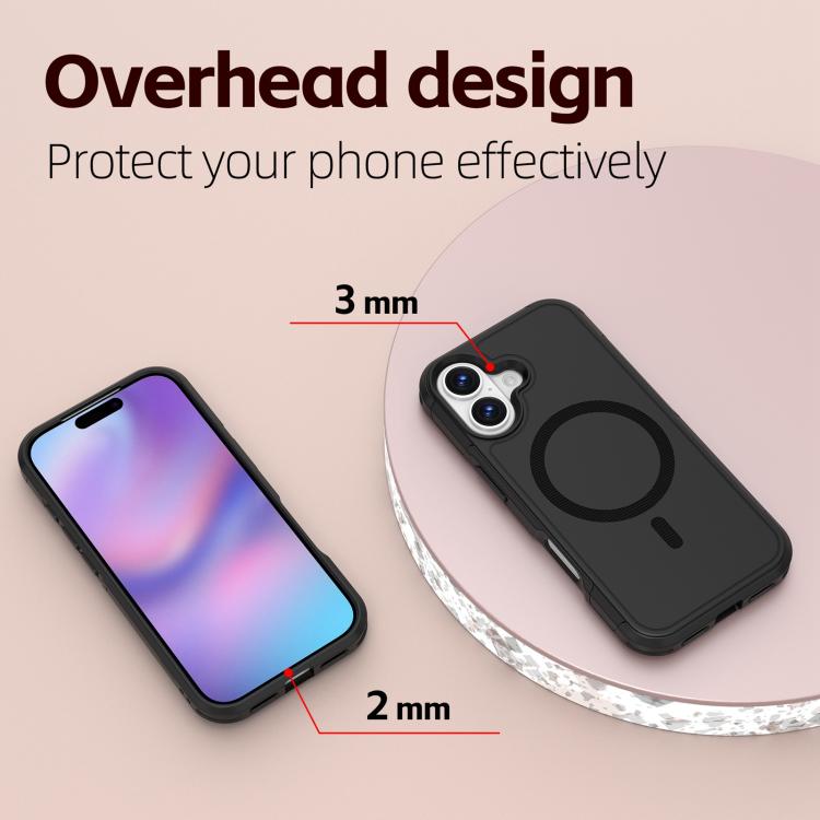 For iPhone 17 RedPepper Armor Magsafe PC Hybrid TPU Phone Case(Black) by RedPepper