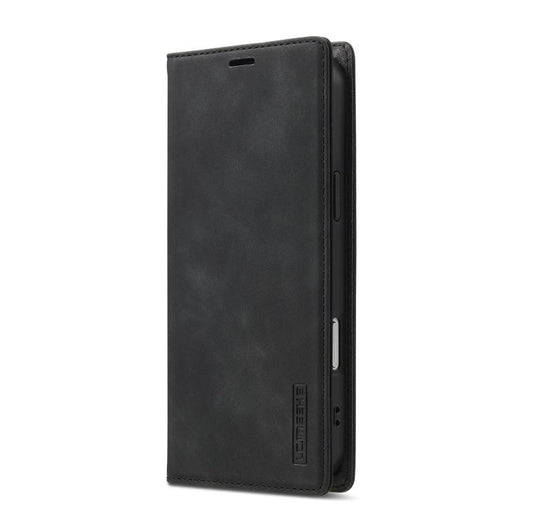 For iPhone 17 Pro Max LC.IMEEKE Strong Magnetism Microfiber Leather Phone Case(Black) by LC.IMEEKE