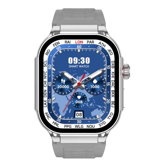 G40S 2.06 inch IP67 BT5.2 Sport Smart Watch, Support Bluetooth Call / Sleep / Blood Oxygen / Heart Rate / Blood Pressure Health Monitor(Grey) by bashfashion