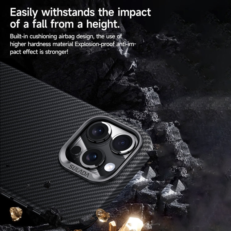 For iPhone 14 Pro SULADA 600D Kevlar Texture PC Shockproof Phone Case(Black) by SULADA