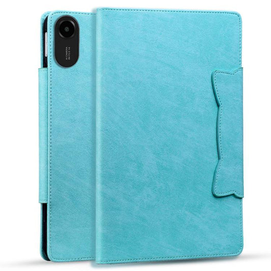 For Xiaomi Redmi Pad 2 Cat Buckle Leather Tablet Case(Sky Blue) by bashfashion