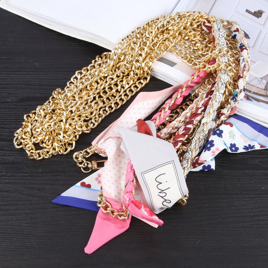 Mobile Phone Anti-lost Silk Scarf Half Pack Long Lanyard(Grey) by bashfashion