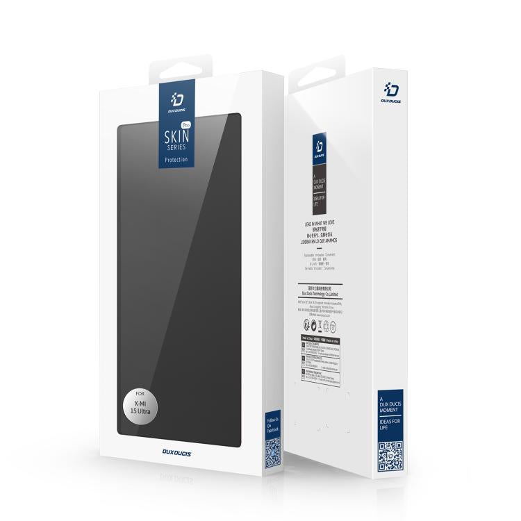 For Xiaomi 15 Ultra DUX DUCIS Skin Pro Series Flip Leather Phone Case(Black) by DUX DUCIS