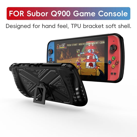 For SUBOR Q900 TPU Game Console Protective Case with Holder(Black) by bashfashion