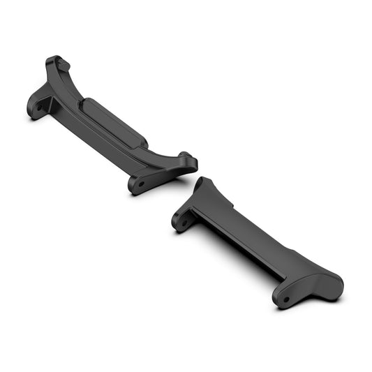 For Samsung Galaxy Watch Ultra 47mm / Ultra 2025 1 Pair 22mm Zinc Alloy Metal Watch Band Connector(Black) by bashfashion