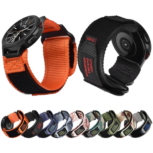 20mm Nylon Canvas Hook And Loop Fastener Watch Band(Jungle Camouflage) by bashfashion