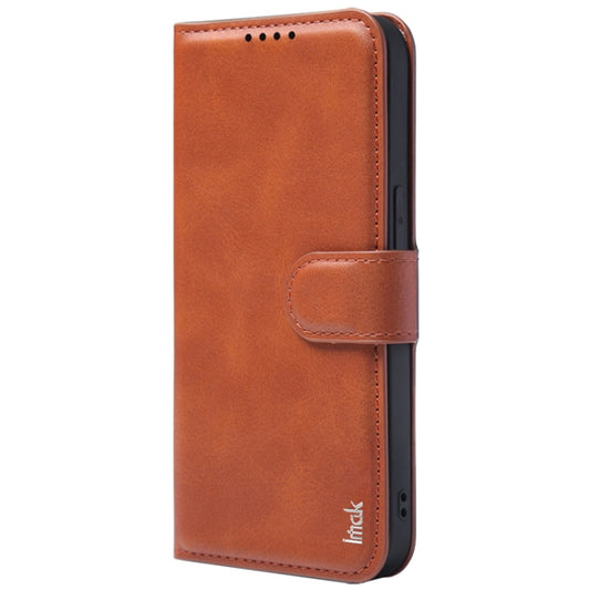 For iPhone 15 IMAK Count Series Flip Leather Phone Case(Brown) by imak