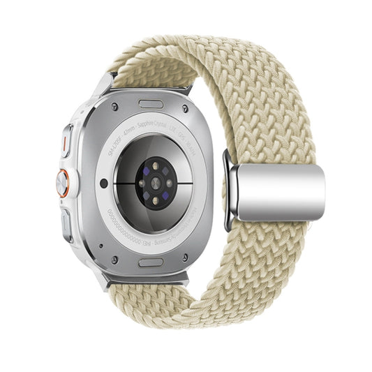 For Samsung Galaxy Watch Ultra 47mm / Ultra 2025 Nylon Loop Magnetic Buckle Watch Band(Starlight Color) by bashfashion