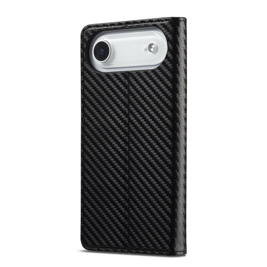For iPhone Air LC.IMEEKE Carbon Fiber Leather Phone Case(Vertical Black) by LC.IMEEKE