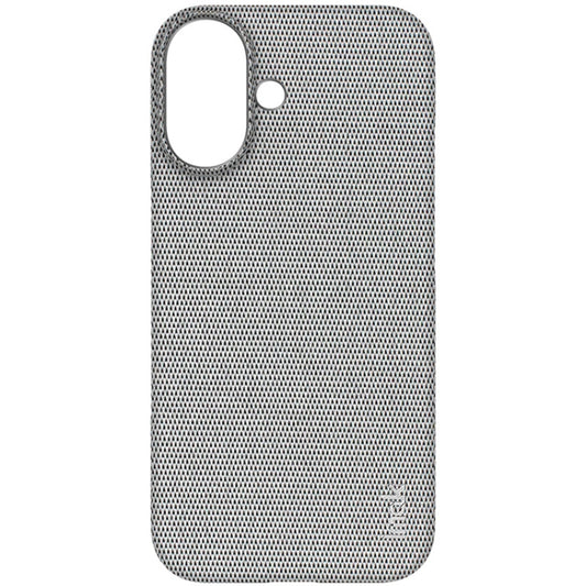 For iPhone 16 imak Ruiyi Series Cloth Texture PU + PC Phone Case(Light Grey) by imak