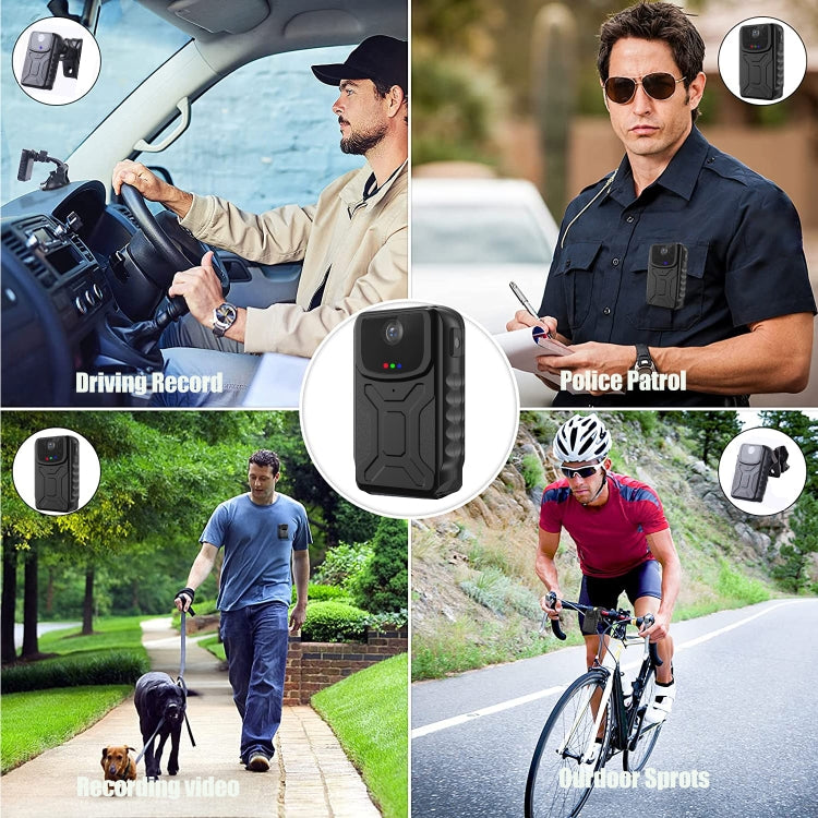 860B 1080P 140 Degree Wide Angle Wearable Portable Mini Camera(Black) by bashfashion