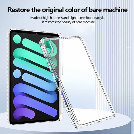 For iPad Pro 13 2025 / 2024 Acrylic Hybrid TPU Tablet Case with Pen Slot(Transparent) by bashfashion