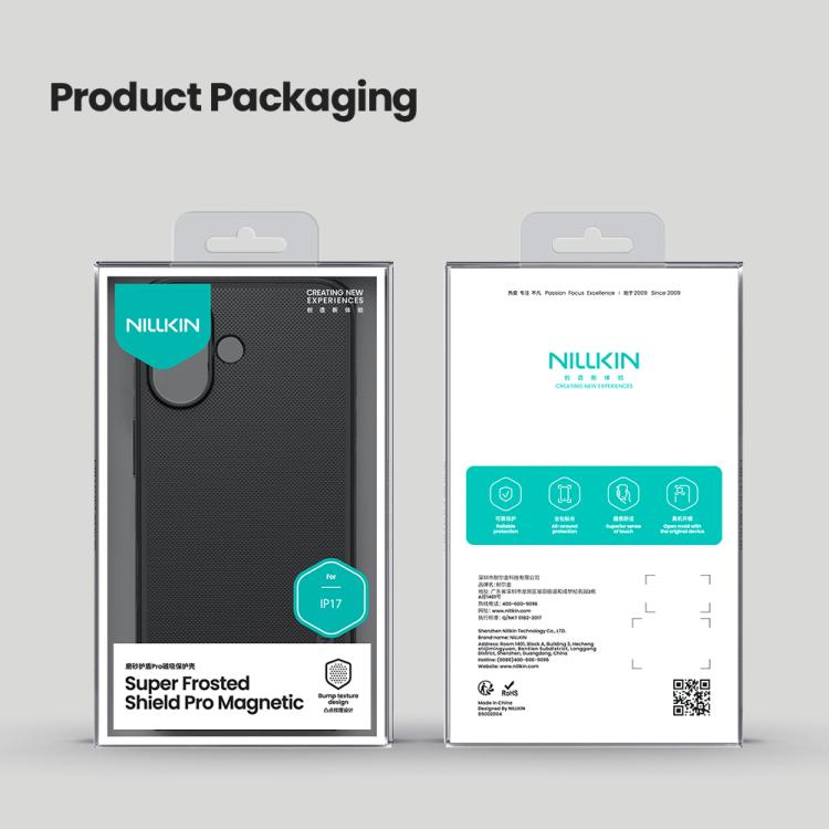 For iPhone 17 NILLKIN Frosted Shield Pro Magnetic Magsafe Phone Case(Black) by NILLKIN