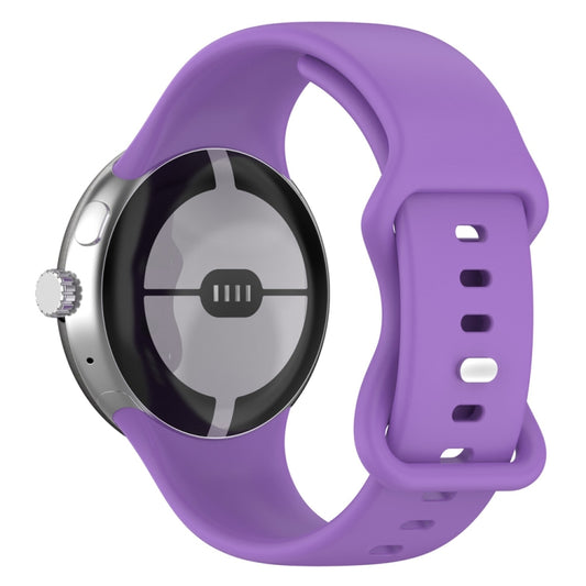 For Google Pixel Watch 3 45mm Official Silicone Watch Band(Purple) by bashfashion