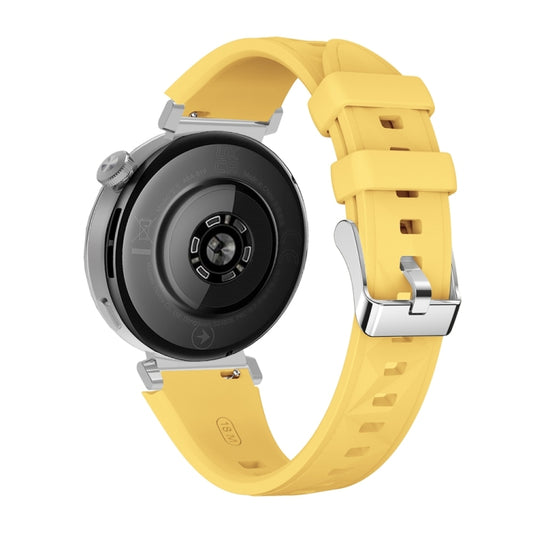 For Huawei Watch GT 5 41mm Official 18mm Silicone Watch Band(Yellow) by bashfashion