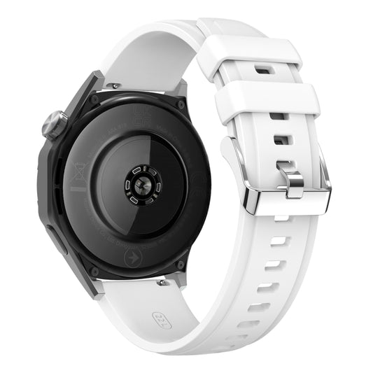 For Huawei Watch GT 5 46mm Official 22mm Silicone Watch Band(White) by bashfashion