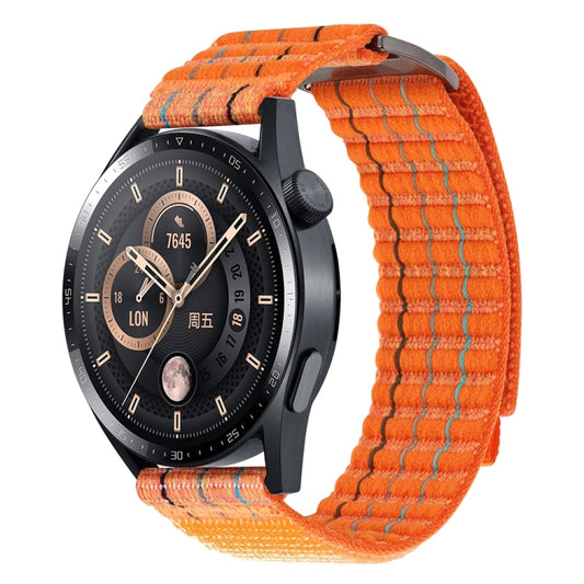 20mm Dual-Section Sports Style Nylon Loop Watch Band(Orange) by bashfashion