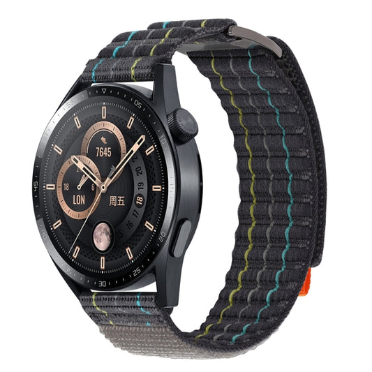 20mm Dual-Section Sports Style Nylon Loop Watch Band(Grey) by bashfashion