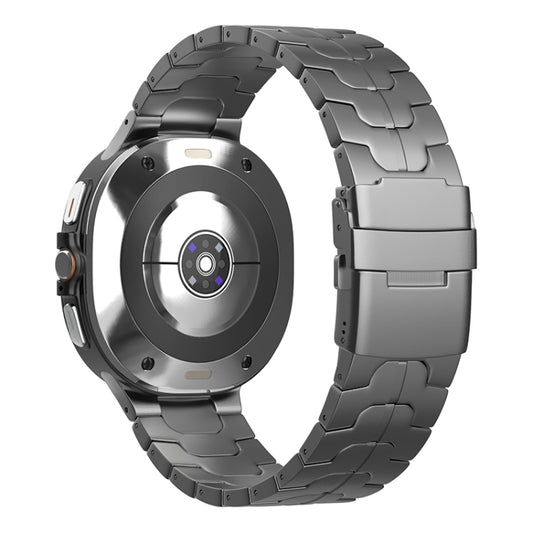 For Samsung Galaxy Watch Ultra / Ultra 2025 Safety Buckle Pure Titanium Watch Band(Grey) by bashfashion